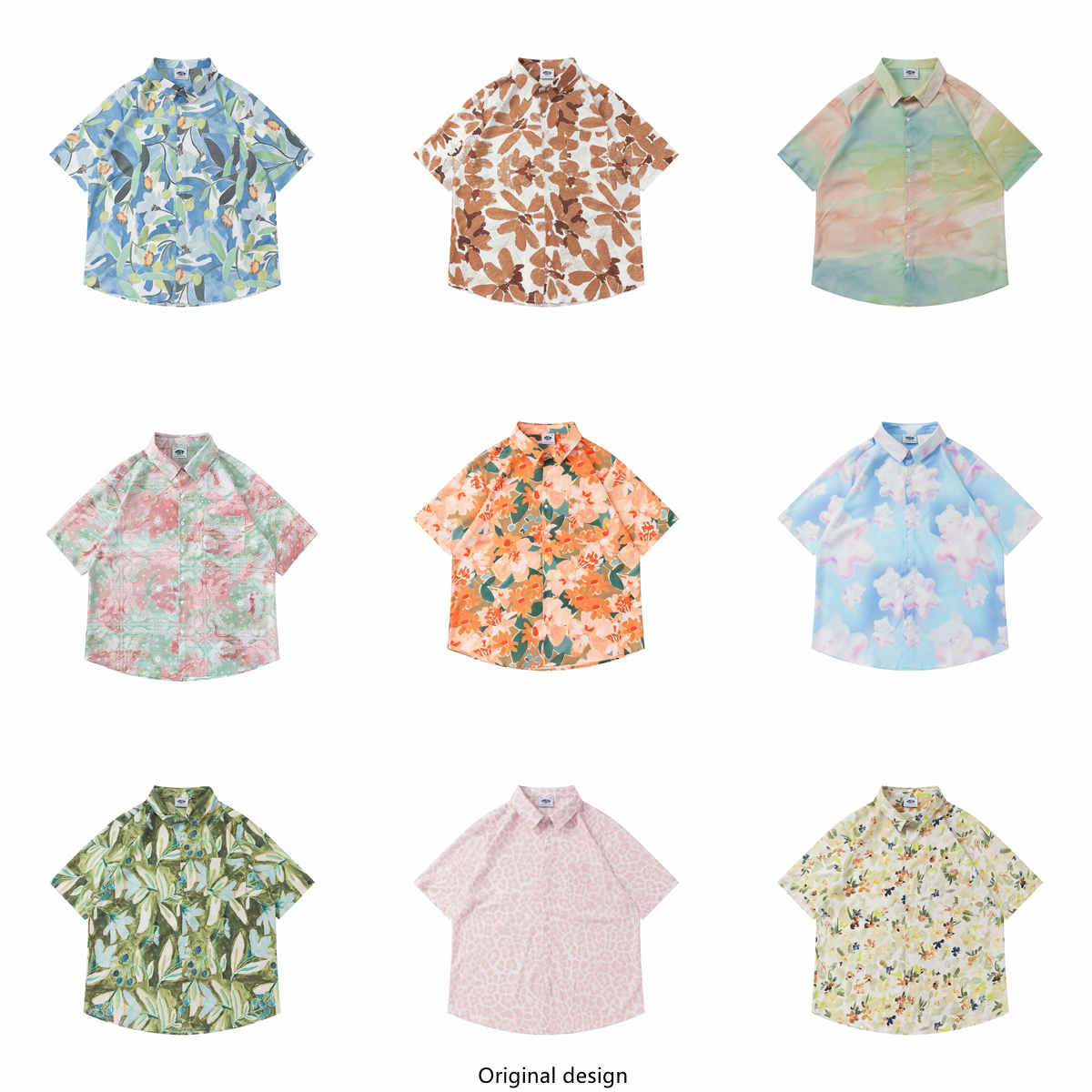 Vintage Hawaiian Floral Shirt - Vintage Floral Print Loose Short Sleeve