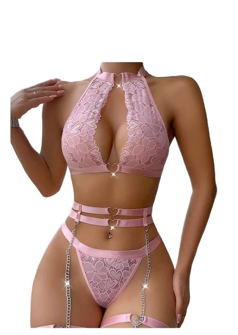 Underwear - Sexy Lingerie Set Push Up Lace