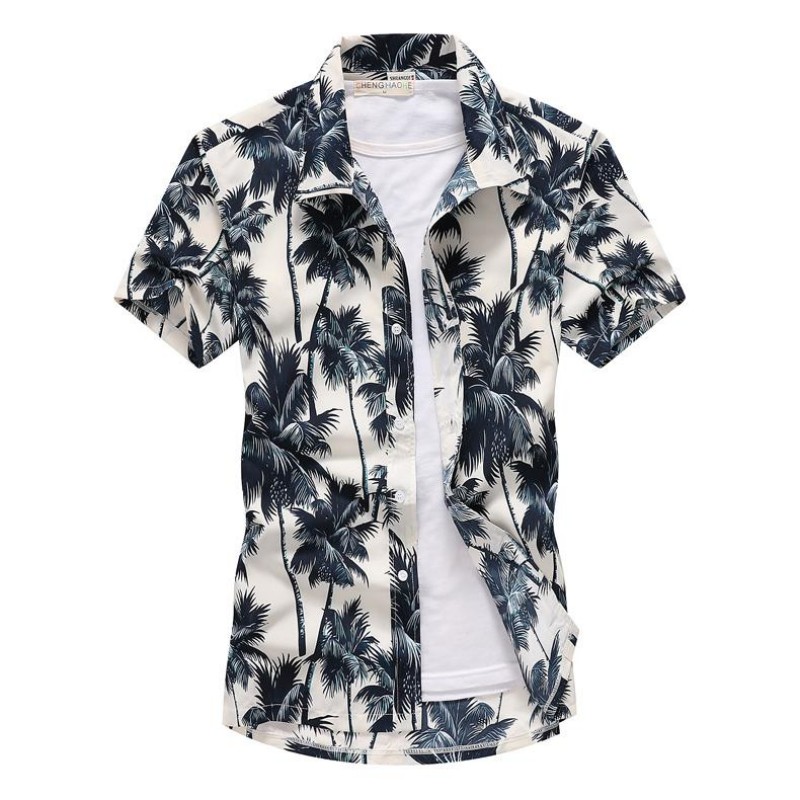 Summer Mens Hawaiian Casual Co - Vintage Hawaiian Floral Shirt 评论和价格