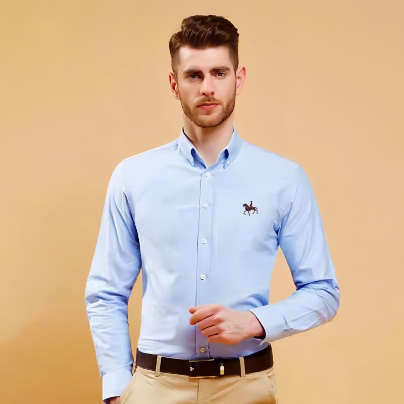 New 100% Cotton Oxford Shirt F - Oxford Cotton Casual Shirt Business 评论和价格