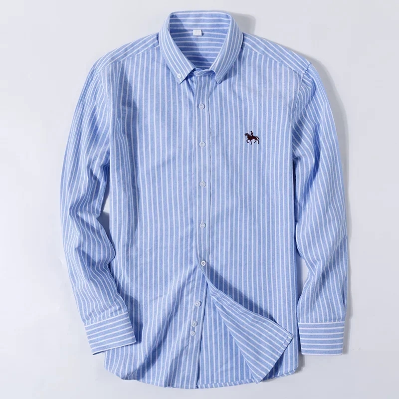New 100% Cotton Oxford Shirt F - Oxford Cotton Casual Shirt Business 评论和价格