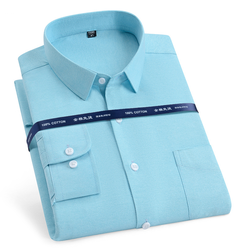 Oversize 11XL 10XL 9XL  Qualit - Oxford Cotton Casual Shirt Business 评论和价格
