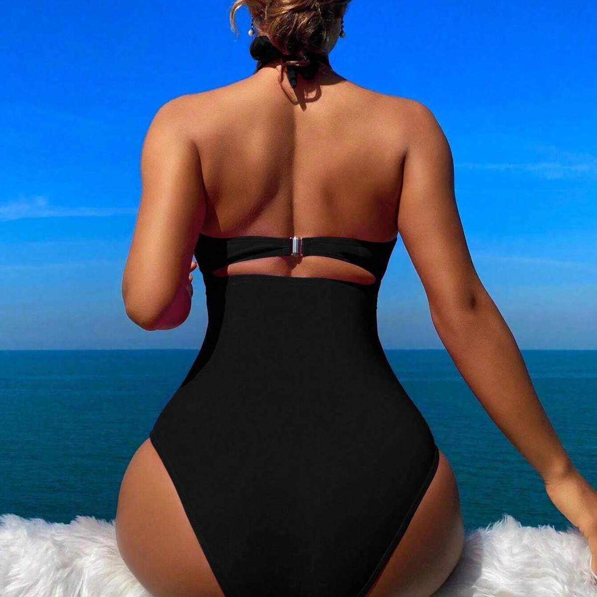 Women Swimsuit Halter Neck Sol - Suits 评论和价格
