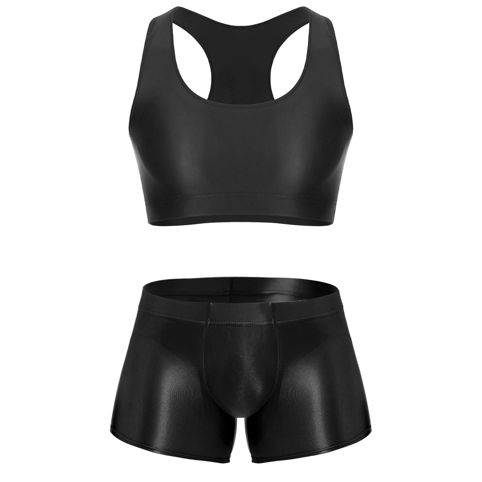 Men Glossy Stretchy Fitness Ou - Underwear 评论和价格