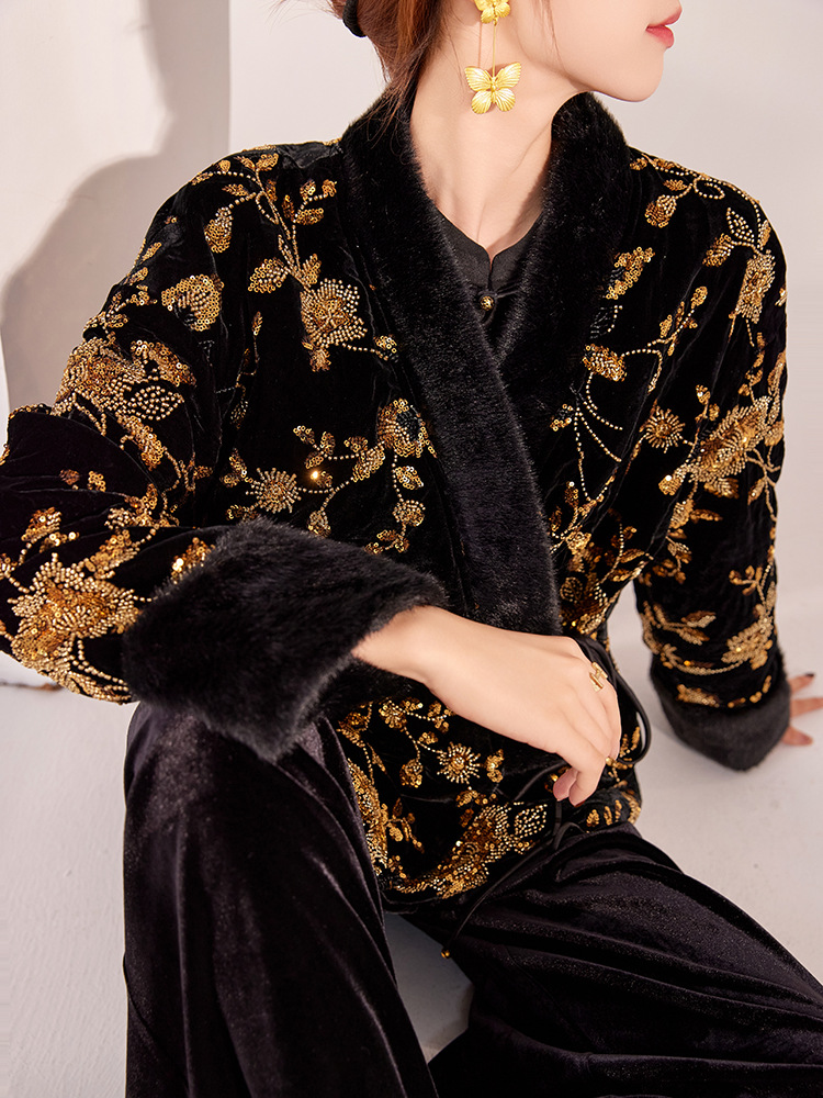 New Chinese Style Winter Women - Jackets 评论和价格