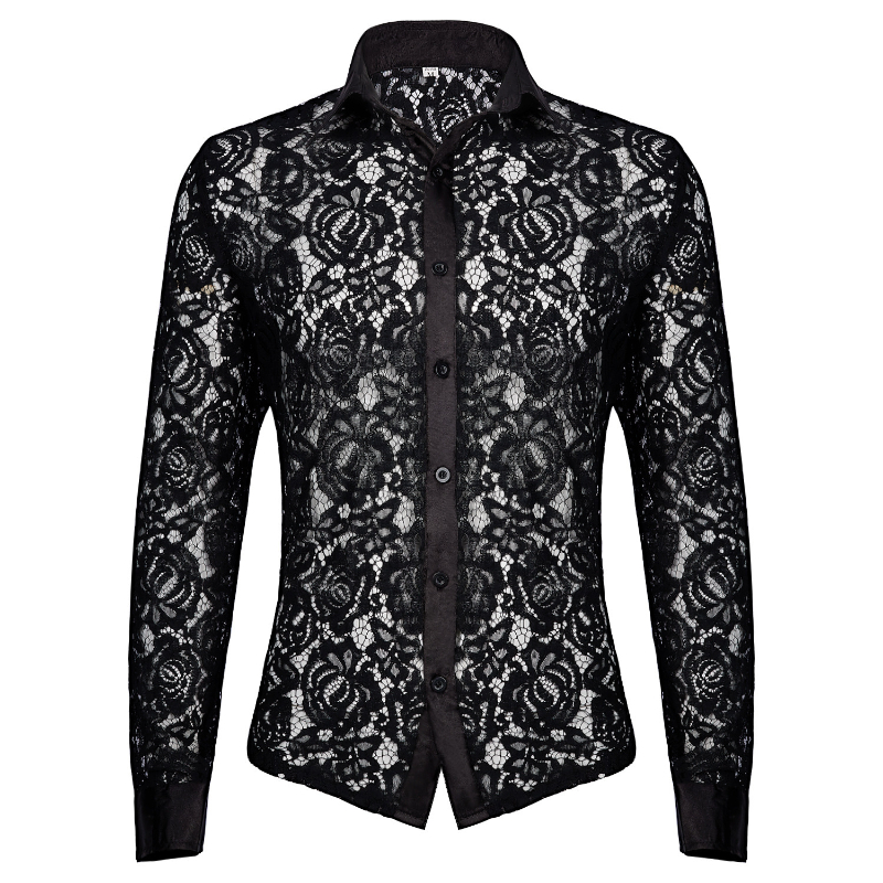 Sexy Medieval Men Lace Shirt V - Medieval Gothic Lace Up Pirate Shirt 评论和价格