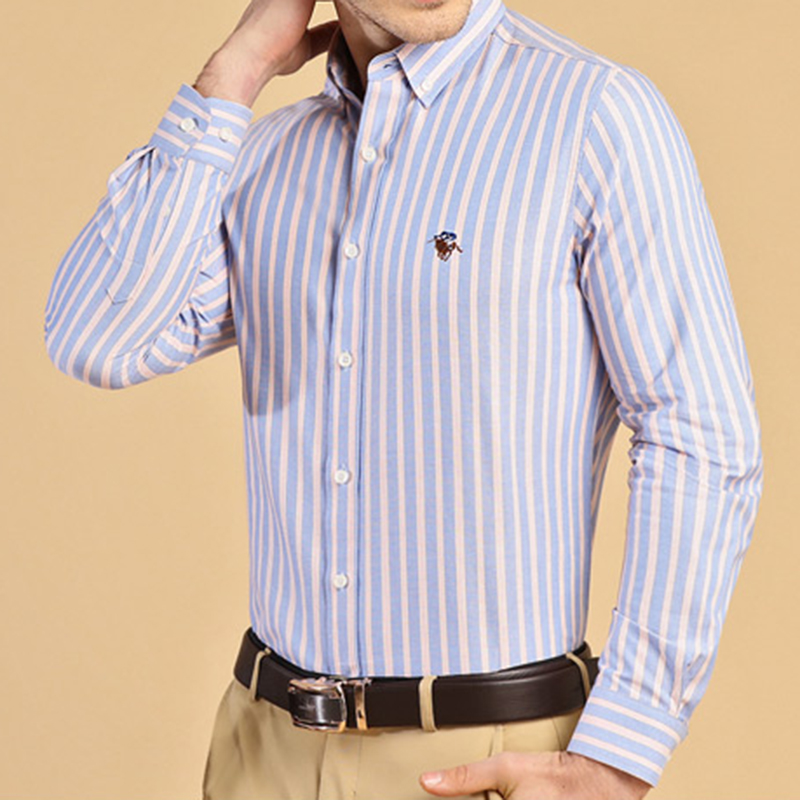 New 100% Cotton Smart Casual L - Oxford Cotton Casual Shirt Business 评论和价格