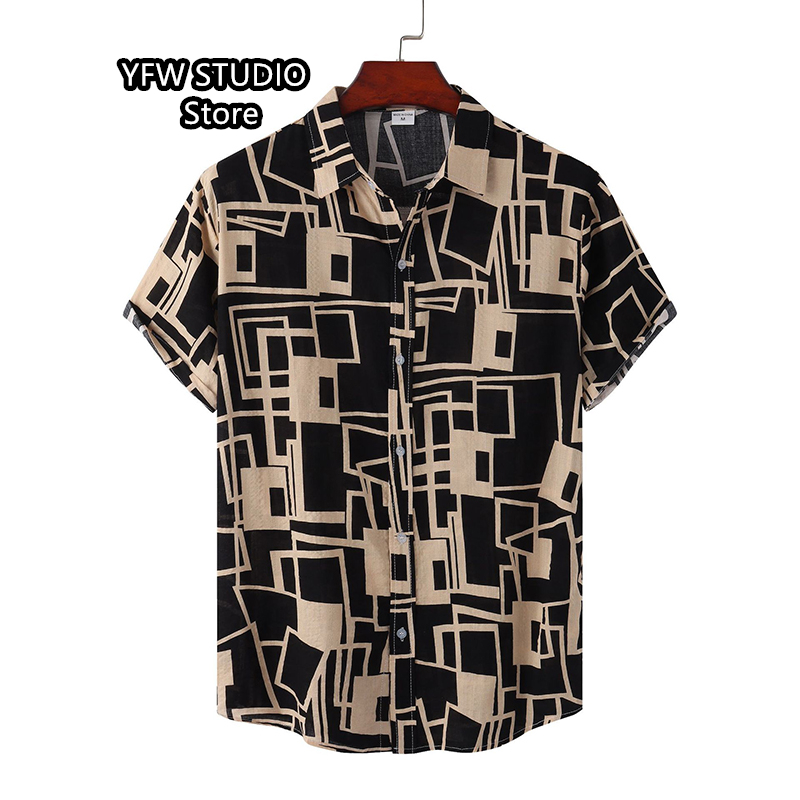 Men's Hawaiian Printed Vintage - Vintage Hawaiian Floral Shirt 评论和价格