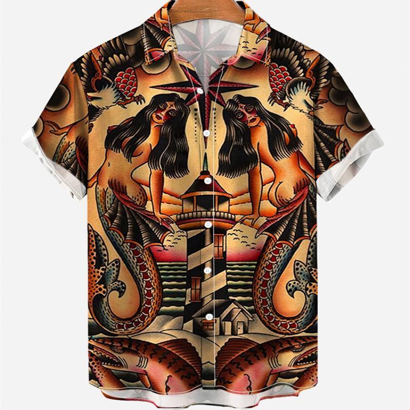 Hawaiian Men's Vintage Summer  - Vintage Hawaiian Floral Shirt 评论和价格