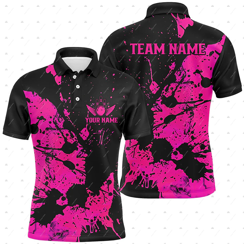 Custom Name Bowling Skull Flam - Short Sleeve Bowling Shirt Retro 评论和价格
