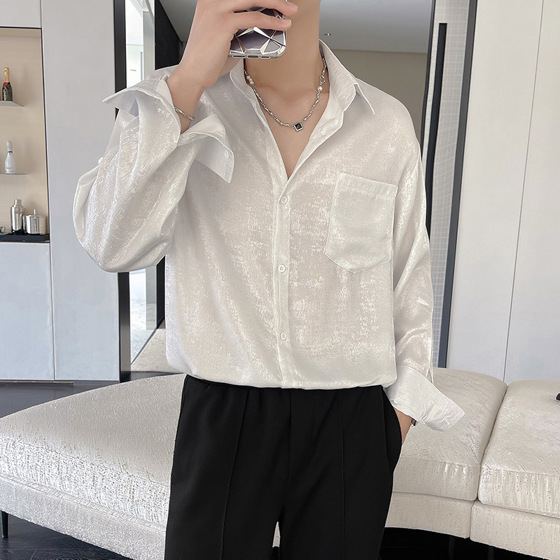 Sexy Silk Satin Shirts for Men - Mens Satin Silk Dress Shirt 评论和价格