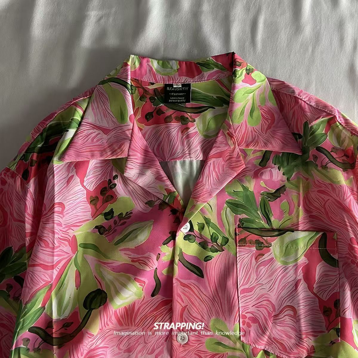 Vintage Beach Blusas Vocation  - Vintage Hawaiian Floral Shirt 评论和价格