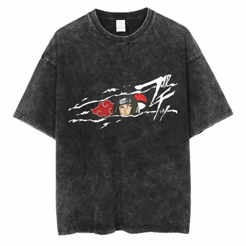 distressed wash T Shirt Naruto - Acid Wash Vintage Graphic T Shirt 评论和价格