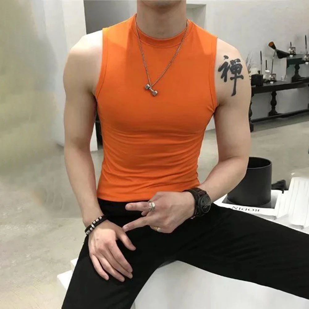 Summer Vest Men's Trend Tight  - Corduroy Button Up Shirt Men 评论和价格