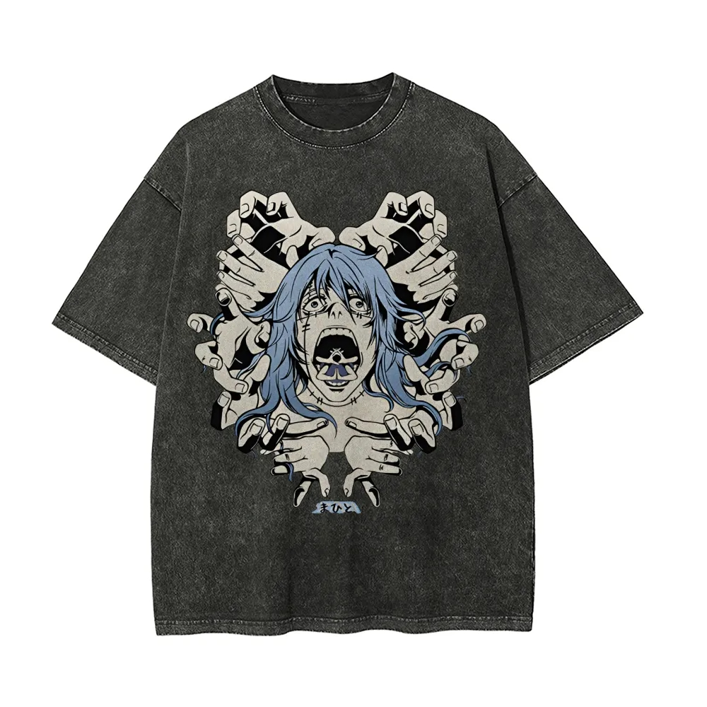 Mahito T Shirt Jujutsu Kaisen  - Acid Wash Vintage Graphic T Shirt 评论和价格