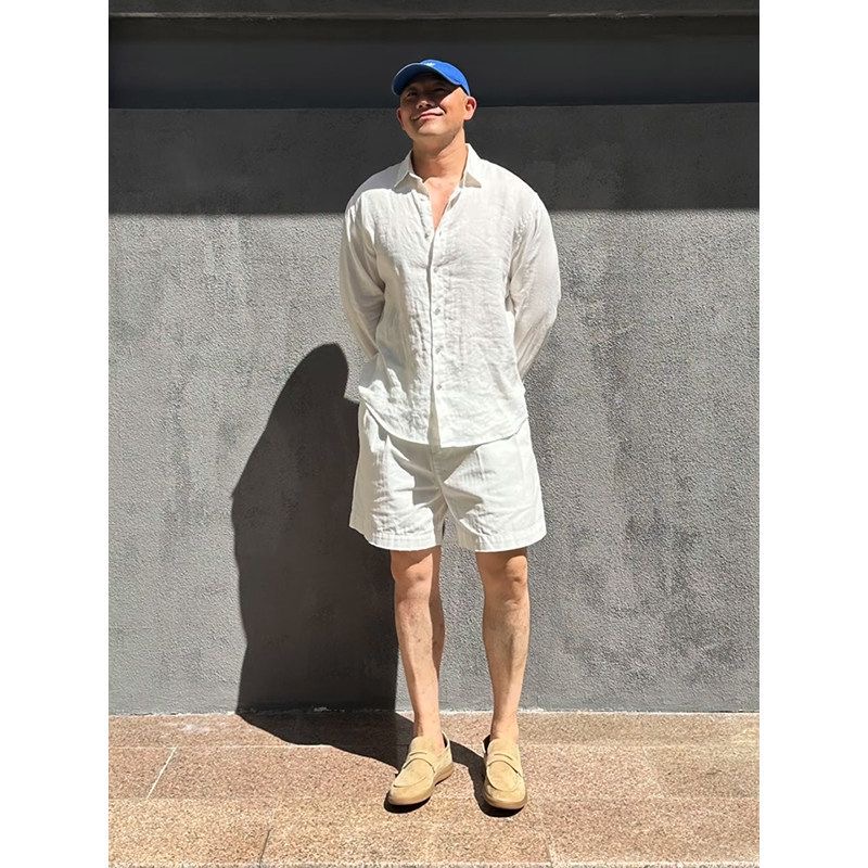 Light Luxury Men's Linen Sun P - Mens Linen Shirt Long Sleeve 评论和价格
