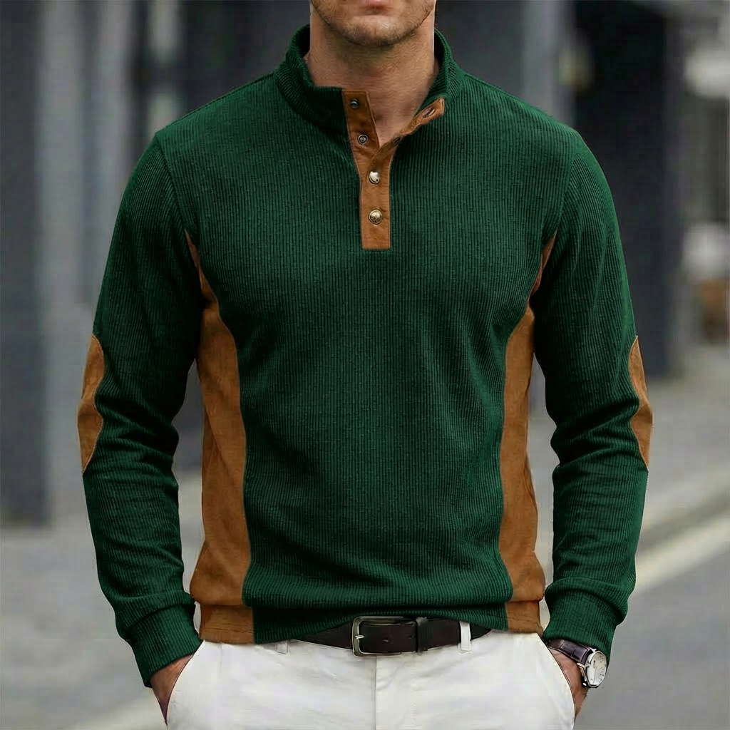 Hot selling New Casual Corduro - Corduroy Button Up Shirt Men 评论和价格