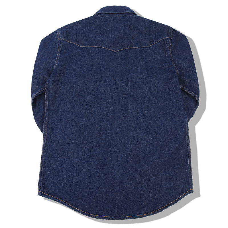 American Wash Vintage Denim Sh - Mens Western Denim Pearl Snap Shirt 评论和价格