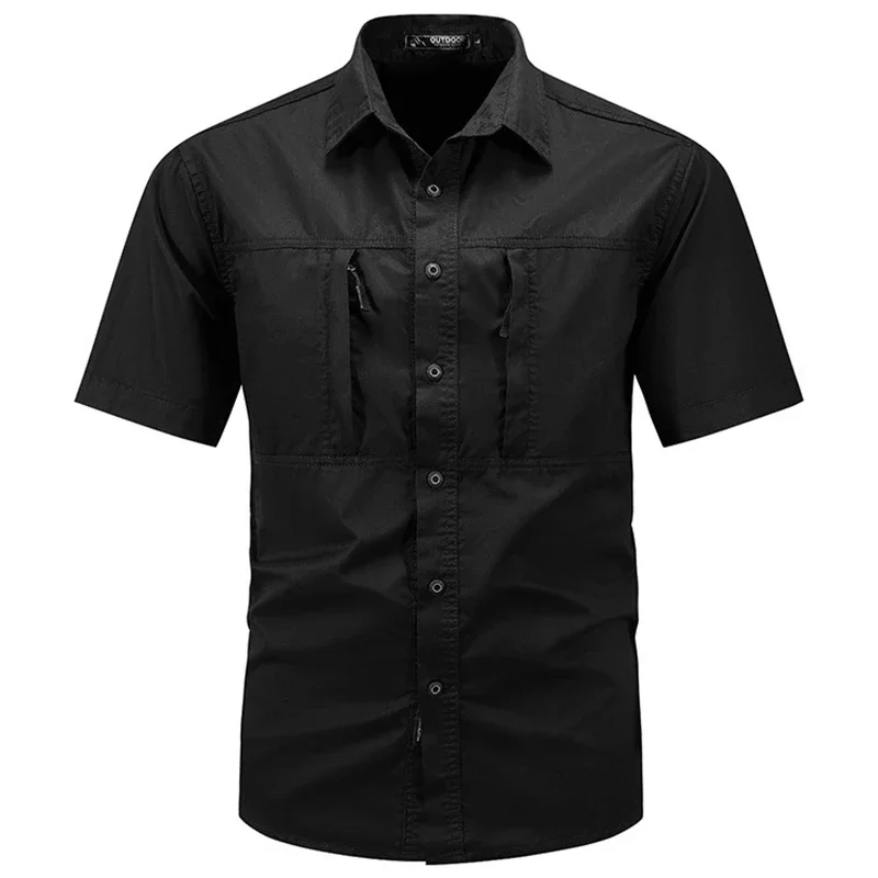 Men's Tactical Short-sleeved S - Tactical Military Shirt Cargo 评论和价格