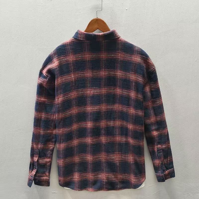 2026 Spring/Autumn New Checker - Flannel Plaid Shirt Heavy Weight 评论和价格