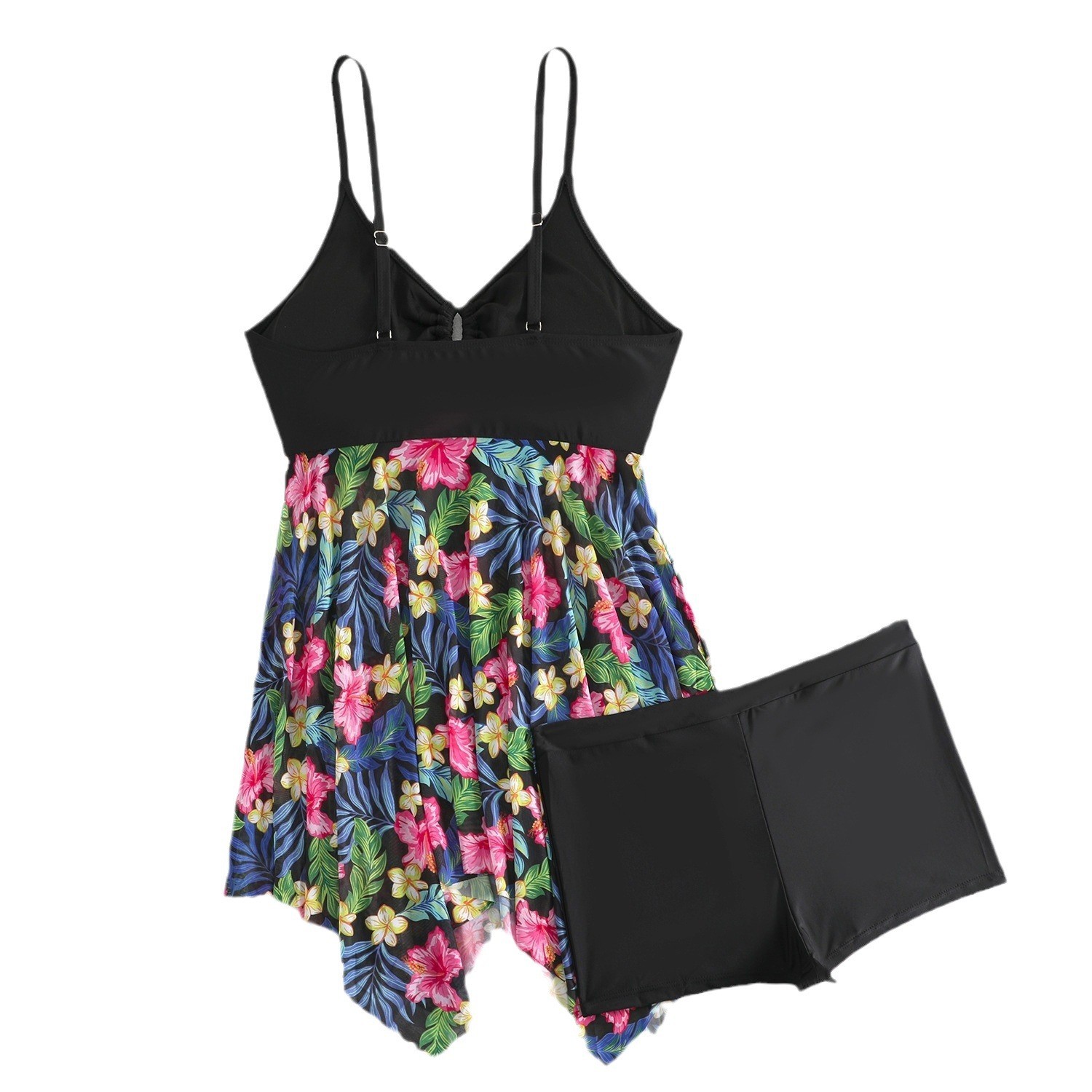Women Tankini Sleeveless V Nec - Shorts 评论和价格
