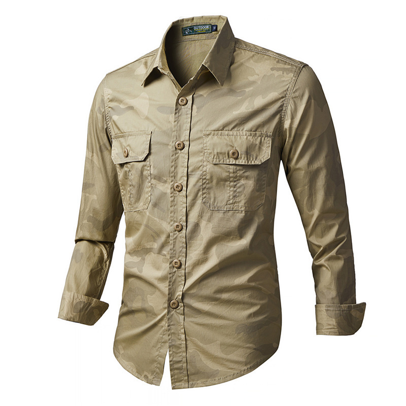 Spring Autumn Men's Tactical C - Tactical Military Shirt Cargo 评论和价格