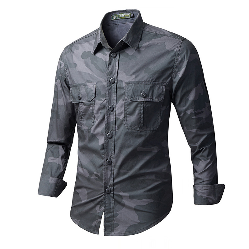 Spring Autumn Men's Tactical C - Tactical Military Shirt Cargo 评论和价格