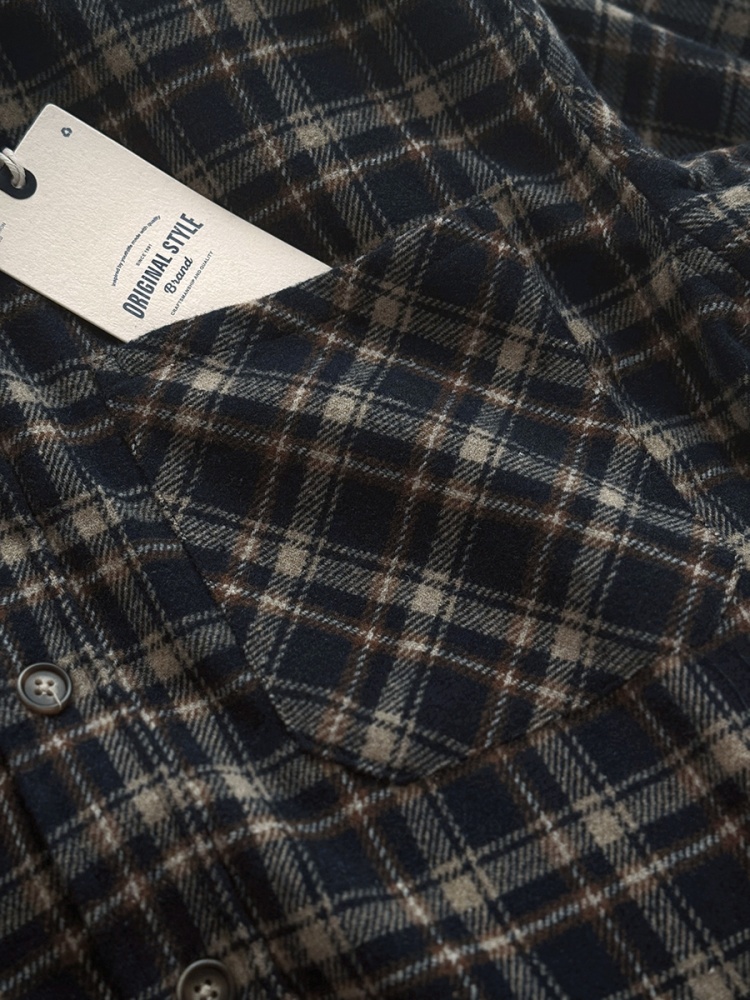 ‌Japanese Vintage Heavyweight  - Flannel Plaid Shirt Heavy Weight 评论和价格