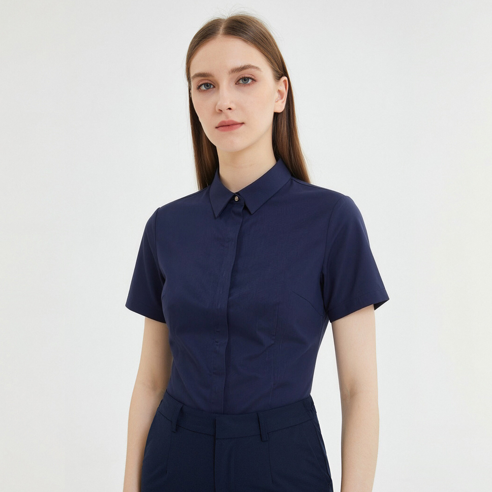 Women's Short Sleeve Non-Iron  - Breathable Bamboo Fiber Shirt Non Iron 评论和价格