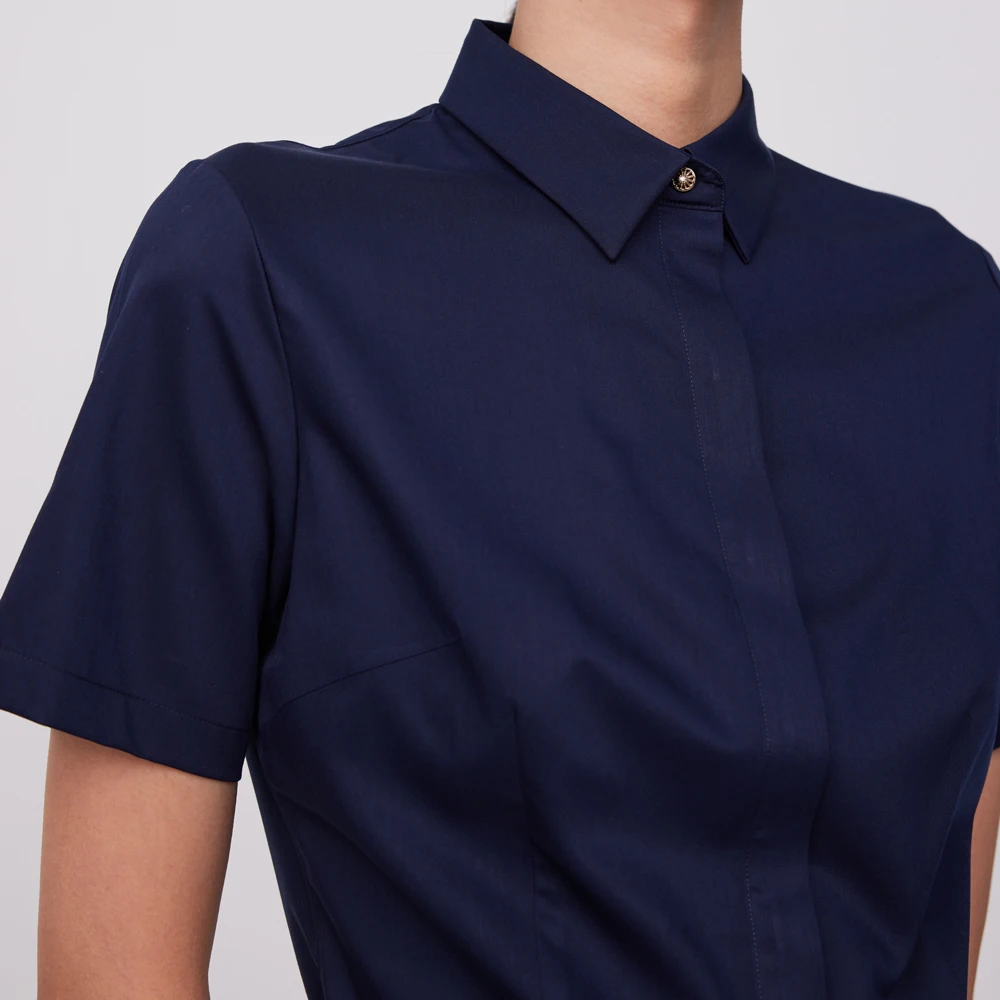 Women's Short Sleeve Non-Iron  - Breathable Bamboo Fiber Shirt Non Iron 评论和价格