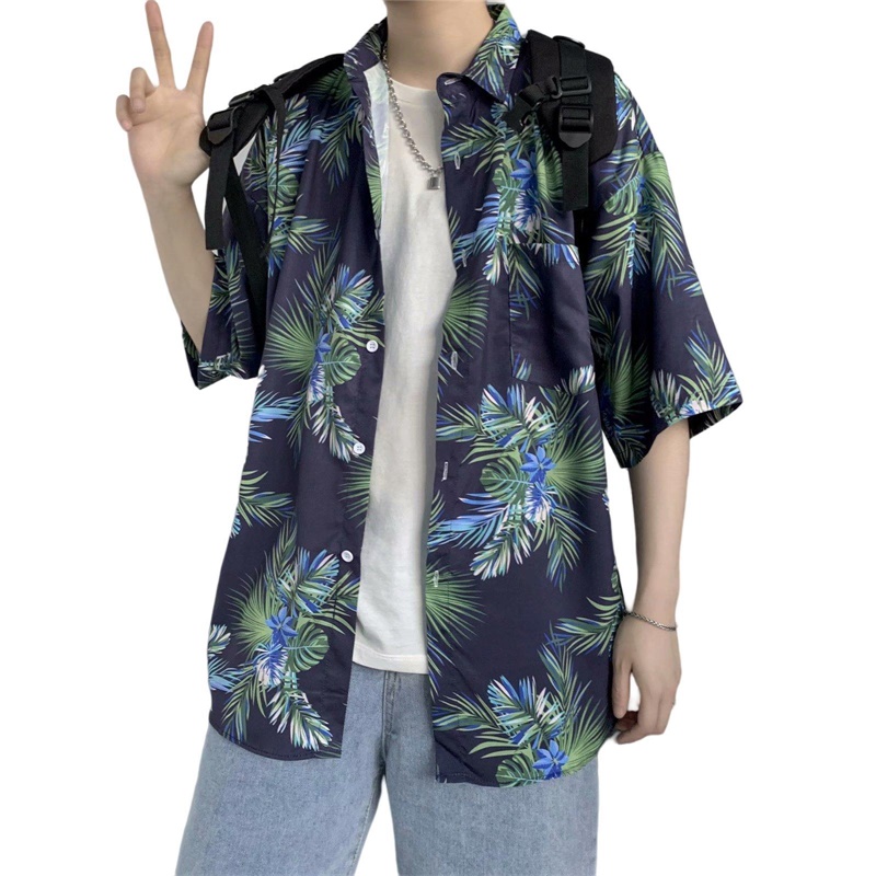 Casual Hawaiian Retro Floral P - Vintage Hawaiian Floral Shirt 评论和价格