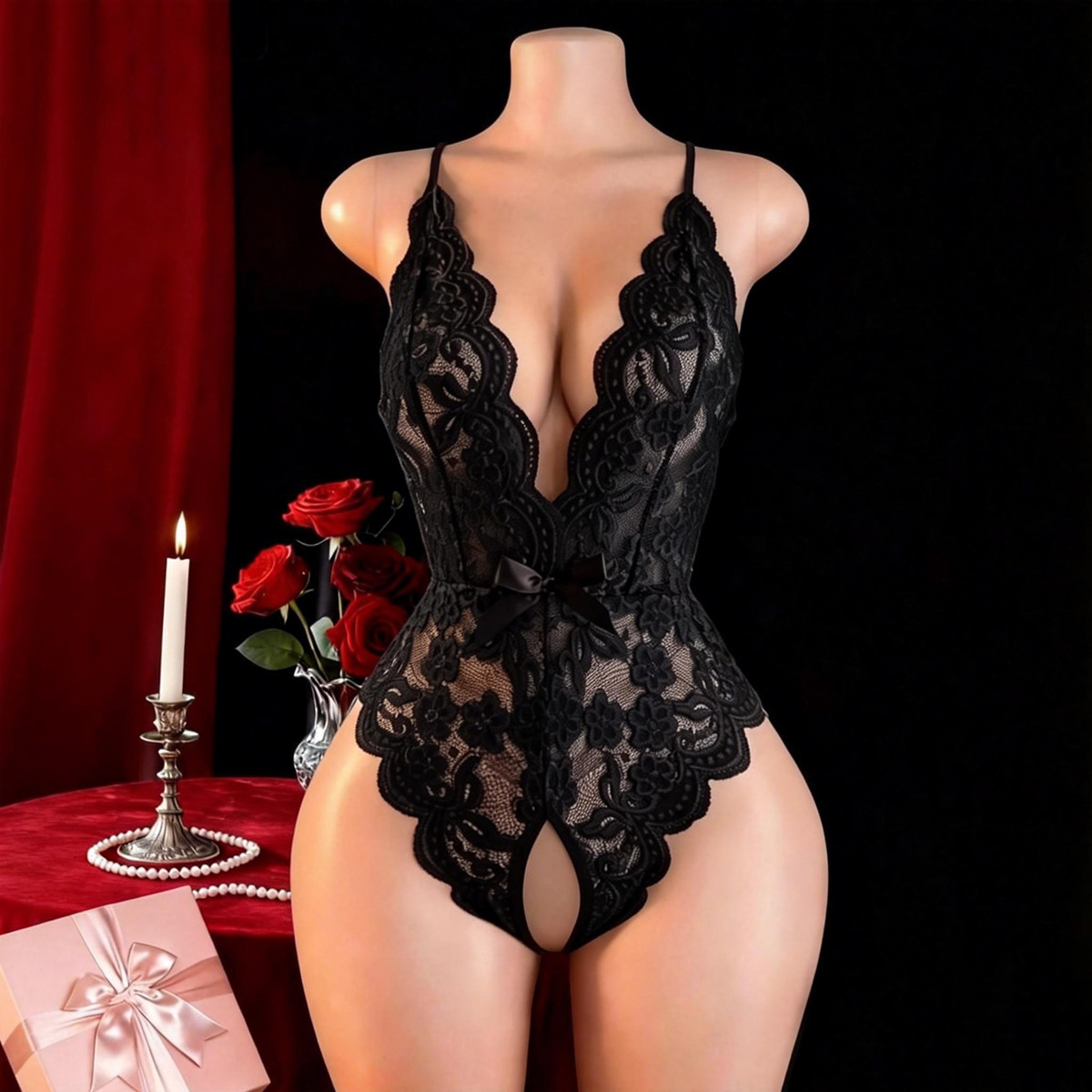 Hot Crotchless Sexy Lingerie F - Underwear 评论和价格