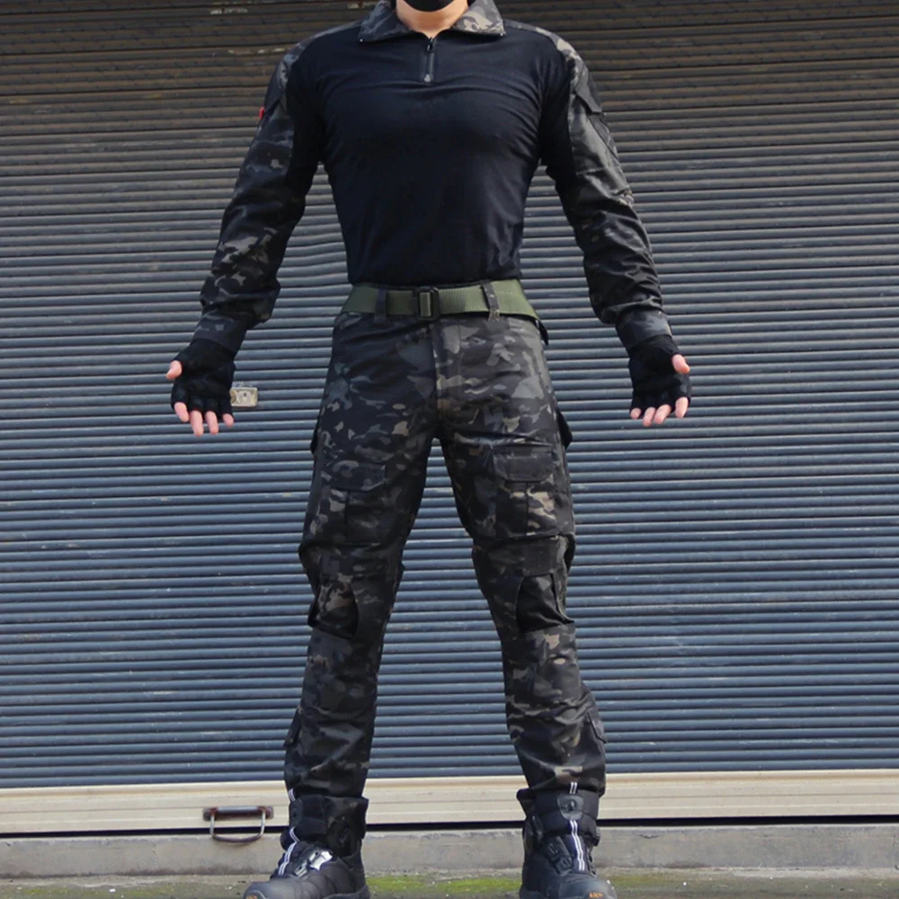 Men's Tactical Combat Uniform  - Tactical Military Shirt Cargo 评论和价格