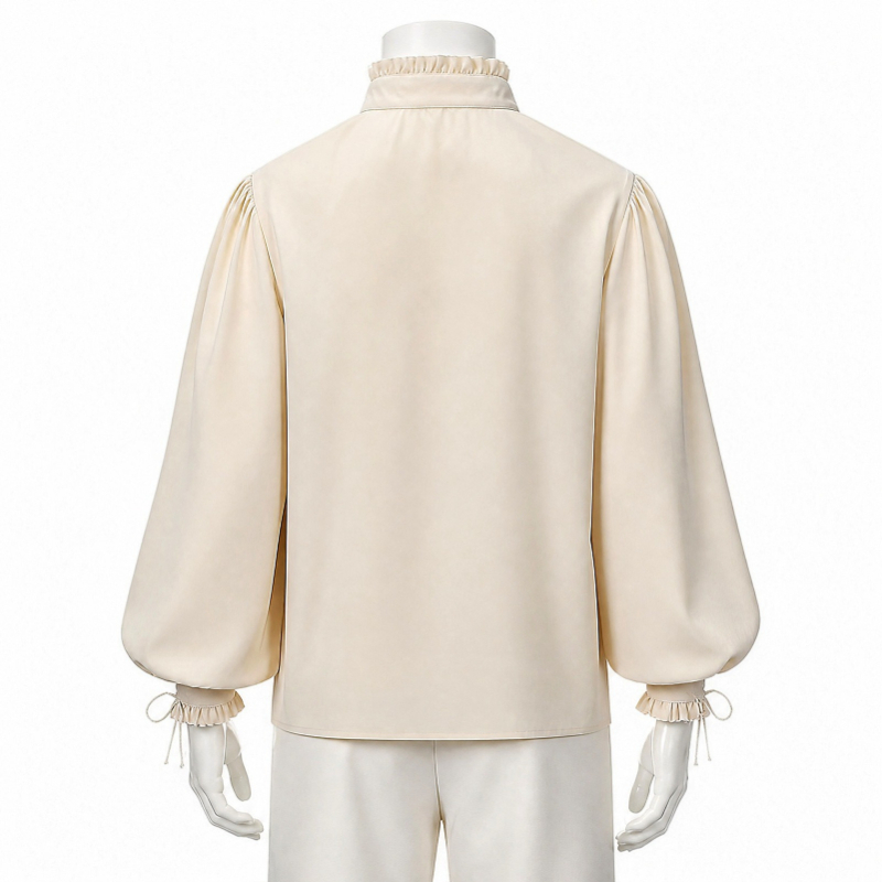 Renaissance Medieval Pirate Sh - Medieval Gothic Lace Up Pirate Shirt 评论和价格