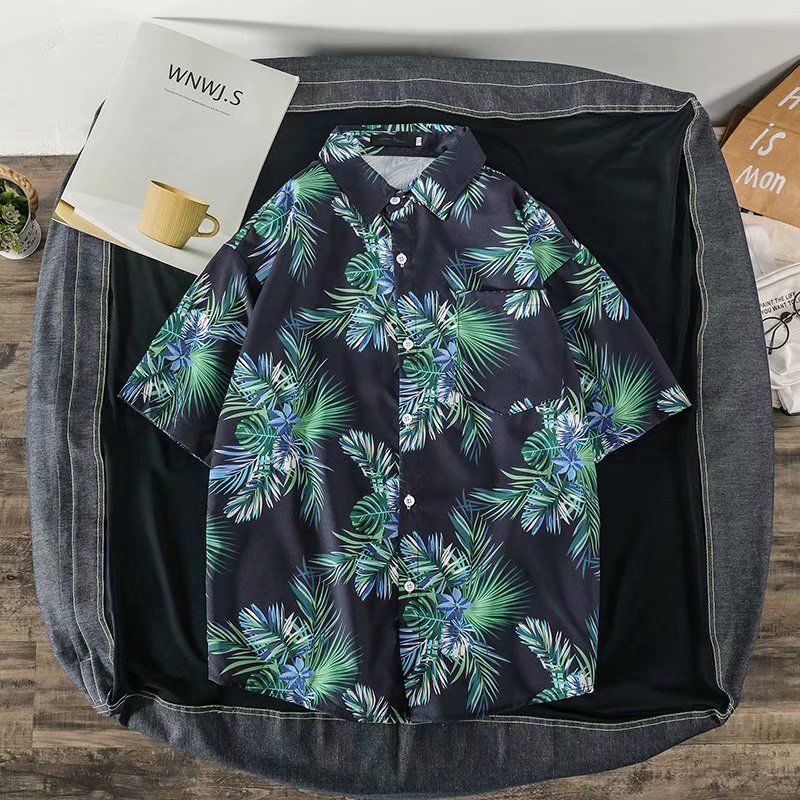 Vintage Floral Short Sleeve Me - Vintage Hawaiian Floral Shirt 评论和价格