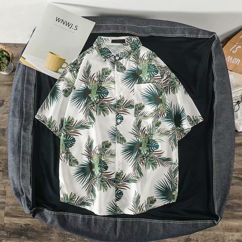 Vintage Floral Short Sleeve Me - Vintage Hawaiian Floral Shirt 评论和价格