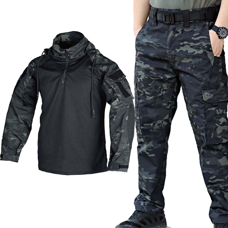 Tactical Military Uniform Set  - Tactical Military Shirt Cargo 评论和价格
