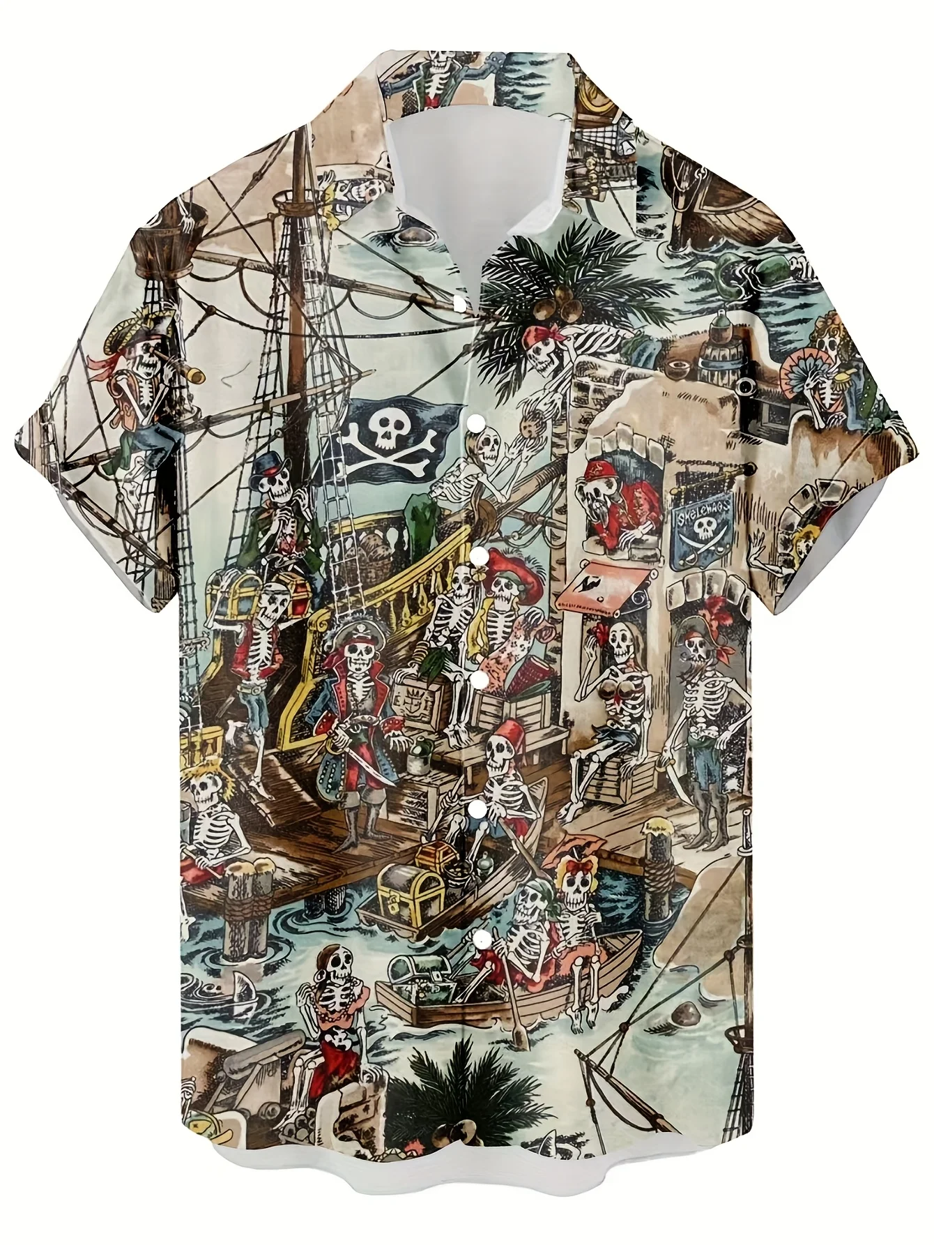 Men Vintage Classic Car Palm T - Vintage Hawaiian Floral Shirt 评论和价格