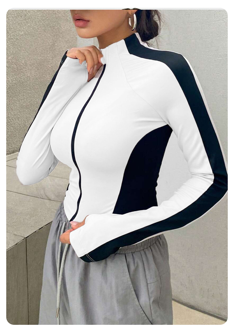 Yoga Clothes Stand Up Collar J - Jackets 评论和价格
