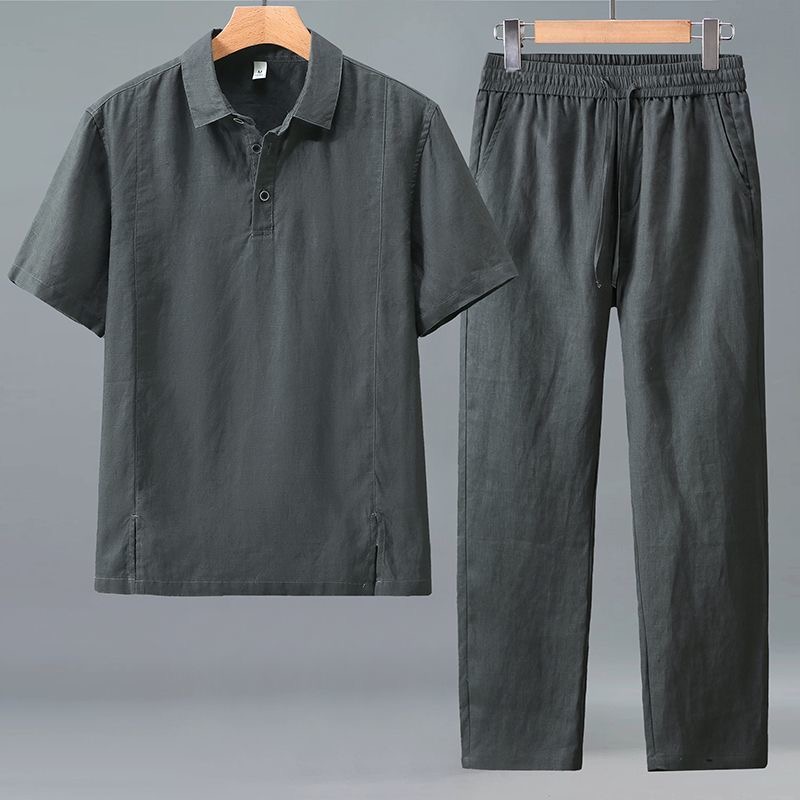 Spring/Summer Fashion Retro Sp - Mens Linen Shirt Long Sleeve 评论和价格