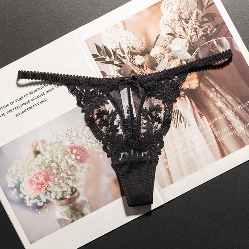 Lace Panties Sexy Thong Women  - Underwear 评论和价格