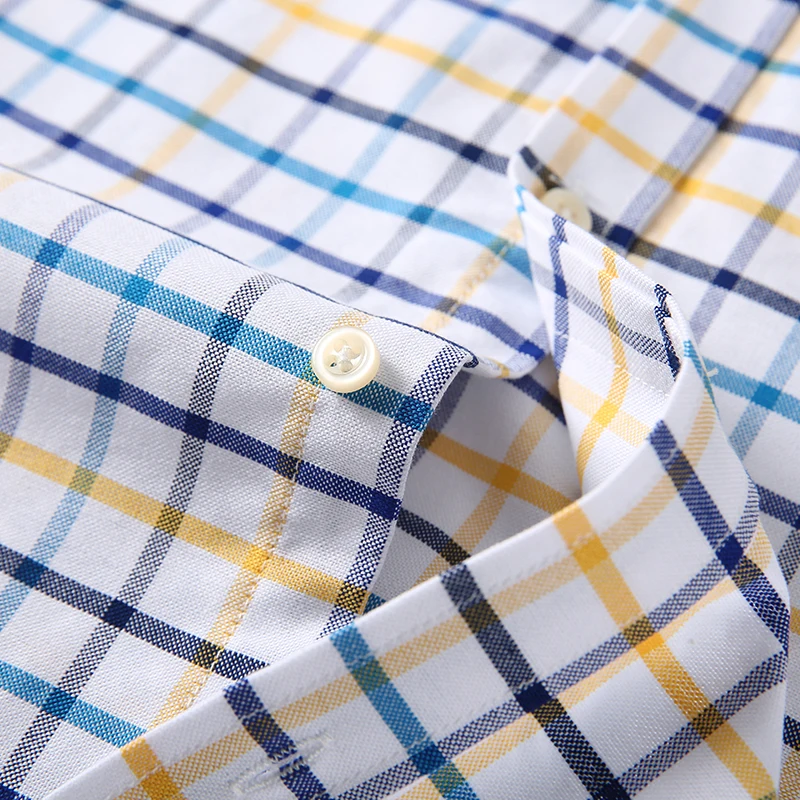 Men's 100% Cotton Shirts Long  - Oxford Cotton Casual Shirt Business 评论和价格
