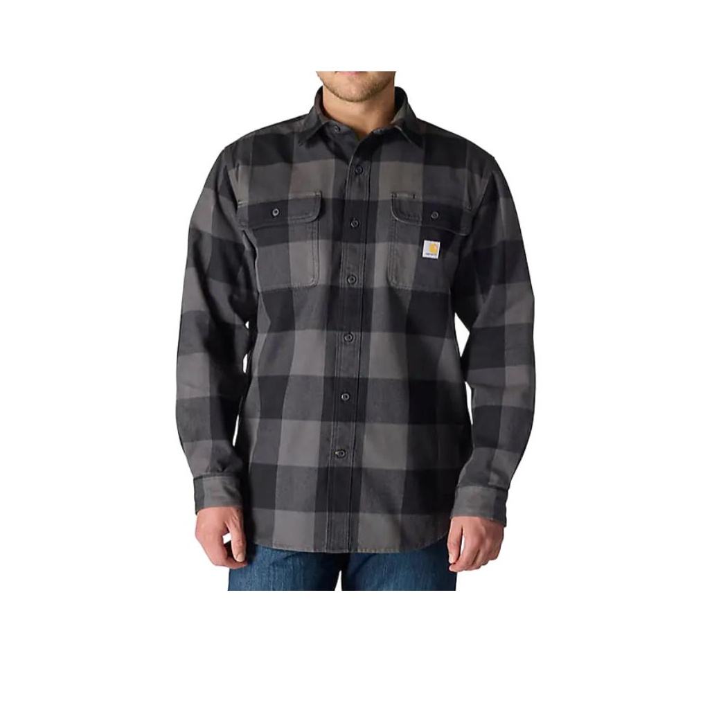 Carhartt FW25 107013 Loose Fit - Flannel Plaid Shirt Heavy Weight 评论和价格