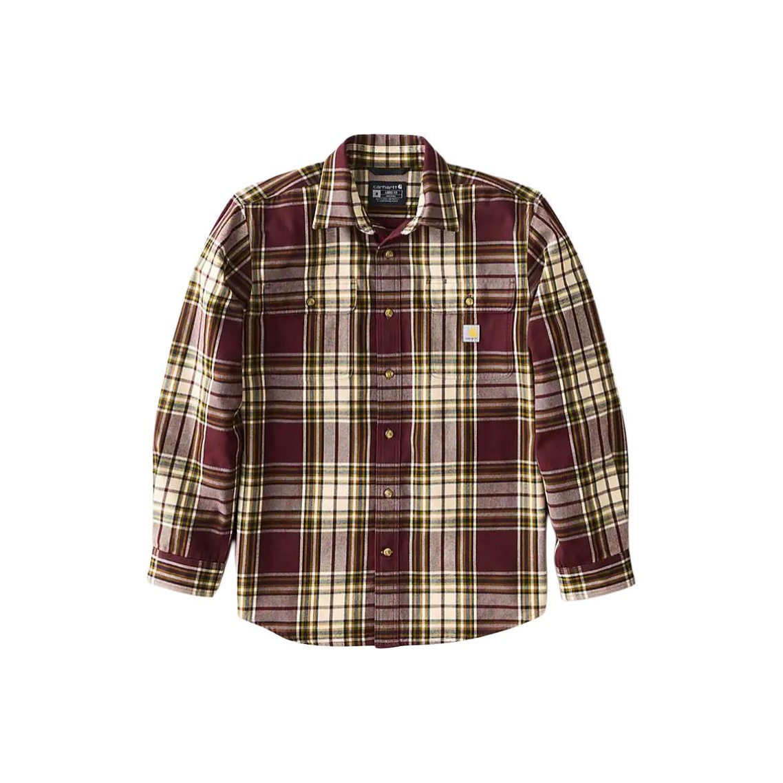 Carhartt FW25 107013 Loose Fit - Flannel Plaid Shirt Heavy Weight 评论和价格