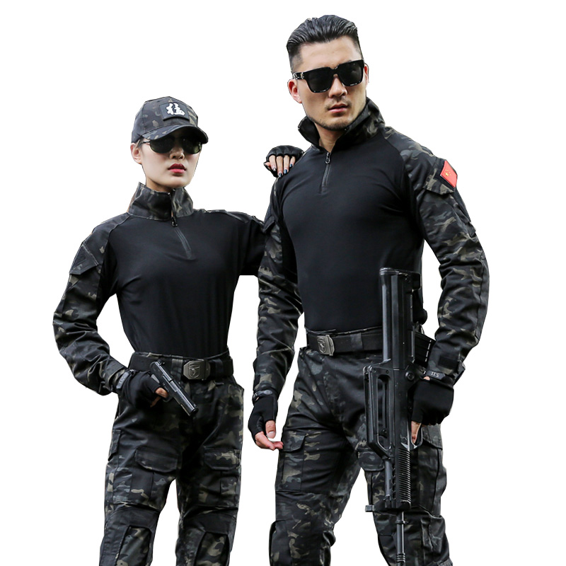 Outdoor Tactical Suits Camoufl - Tactical Military Shirt Cargo 评论和价格