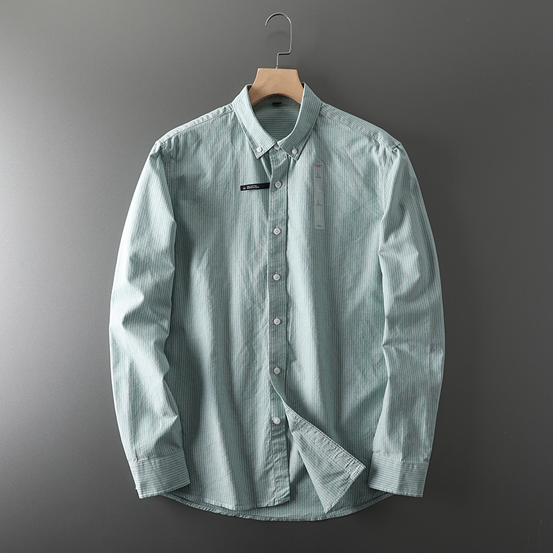 Men's Fashion Business Wedding - Oxford Cotton Casual Shirt Business 评论和价格