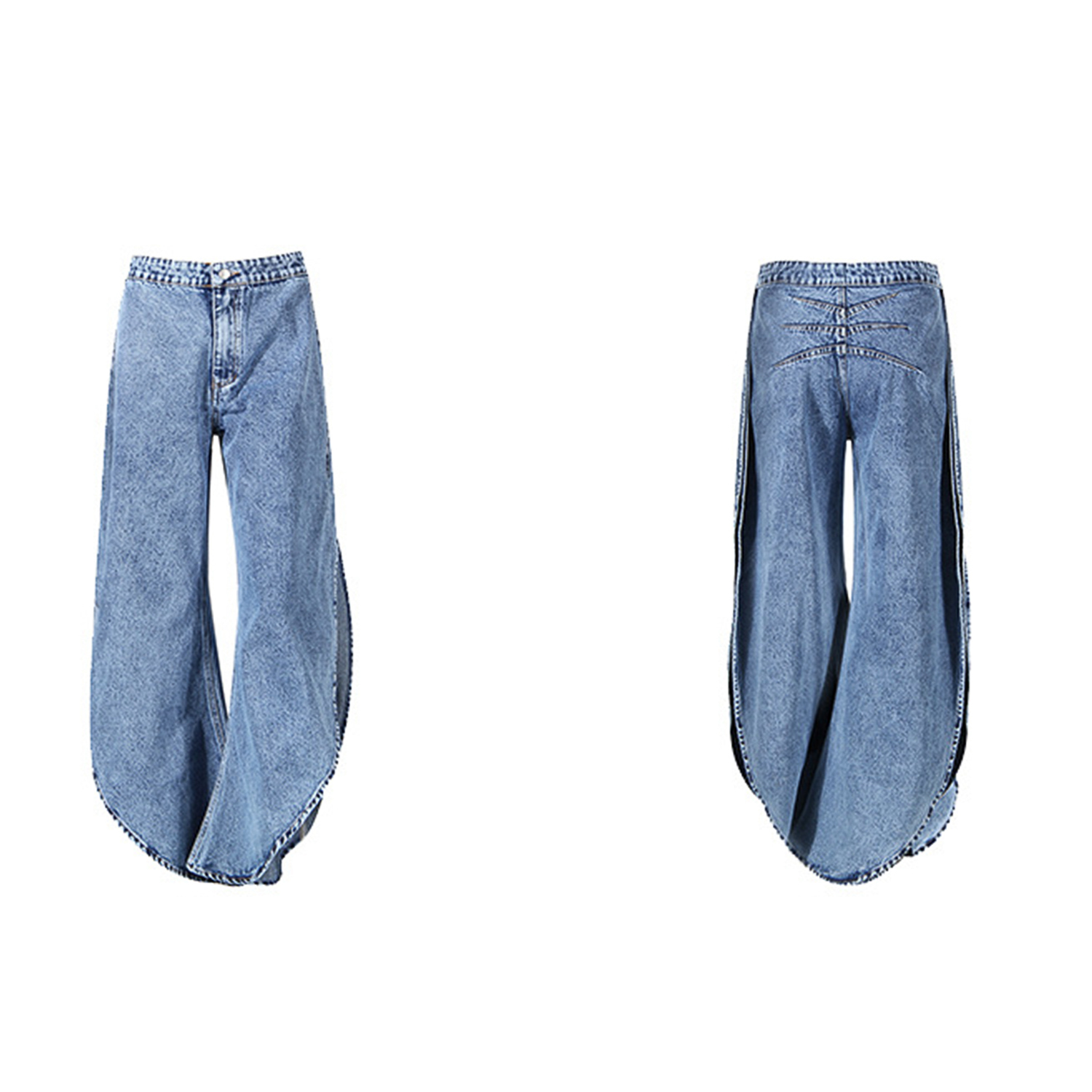 Y2K Women Denim Two Piece Outf - Jeans 评论和价格