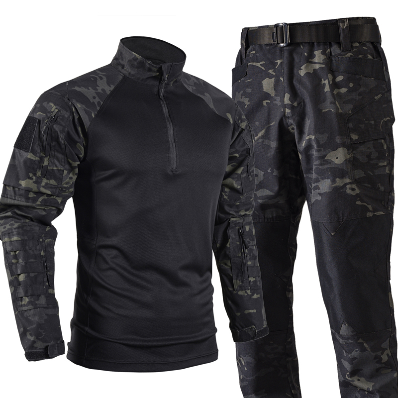 Men's Tactical Combat Uniform  - Tactical Military Shirt Cargo 评论和价格