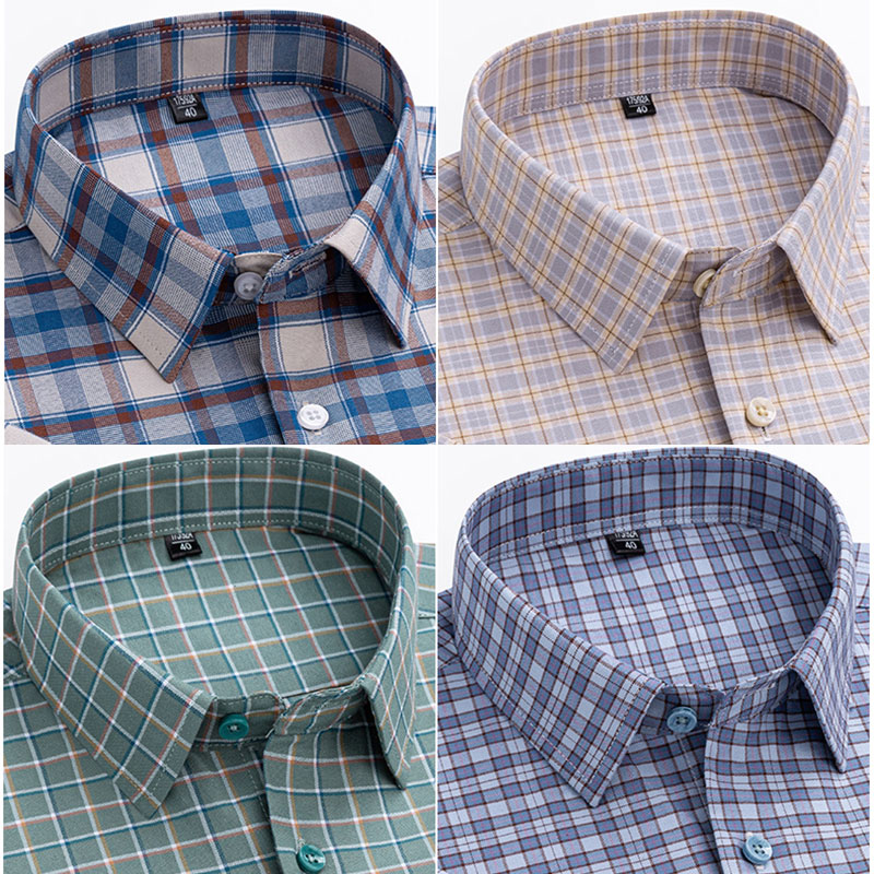 New 11XL 10XL Extra large men' - Oxford Cotton Casual Shirt Business 评论和价格