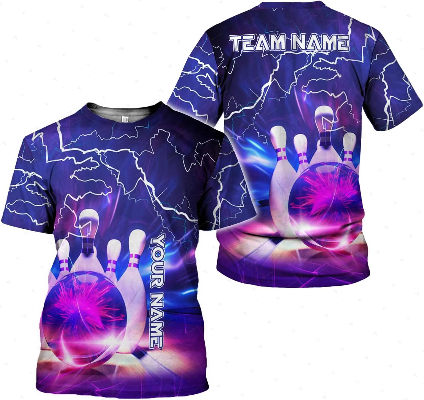 Custom Name Gradient Bowling F - Short Sleeve Bowling Shirt Retro 评论和价格